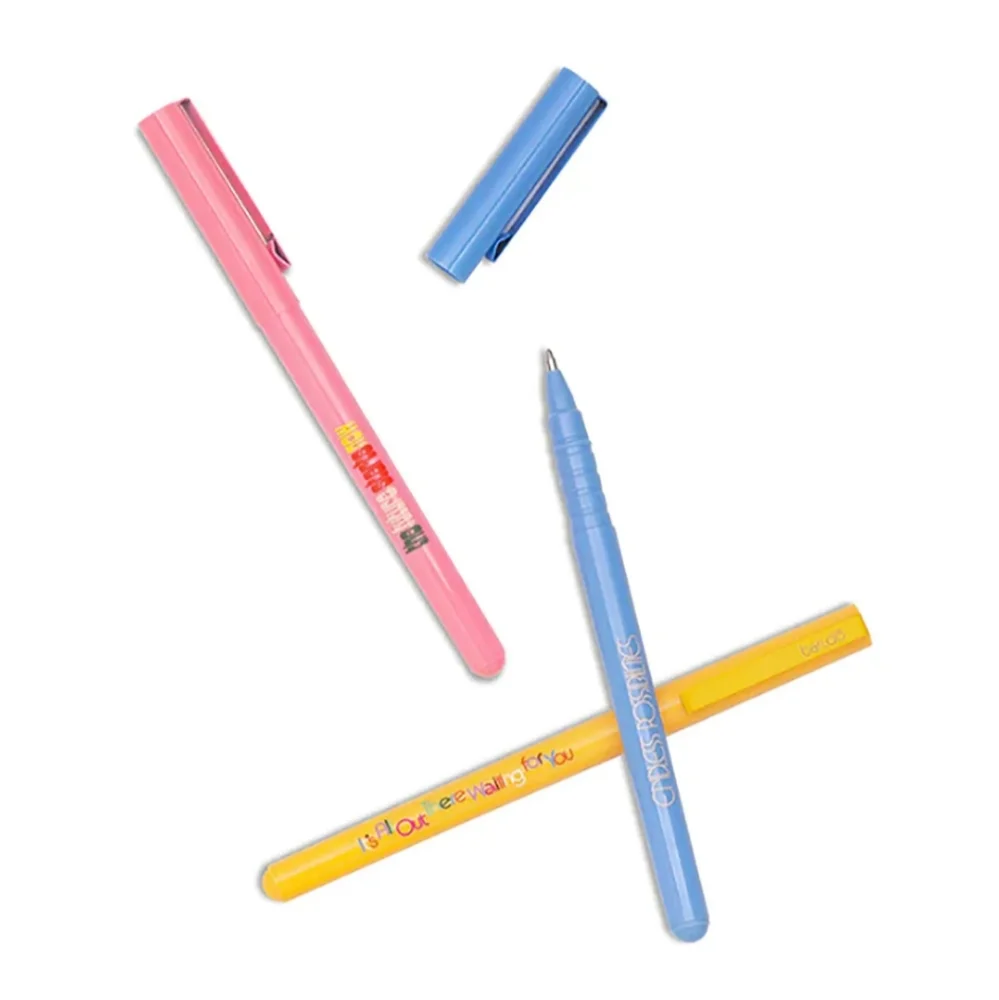 3/$20🌟 Ban.do Write On Pen Set of Three Black Ink Pens